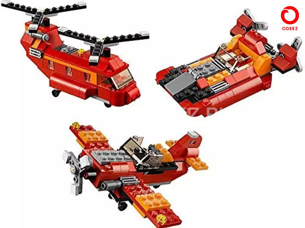 Architect Fighter Helicopter Model 3 - 145 Pieces - Default Title - Odeez | Educational Toys Pakistan 