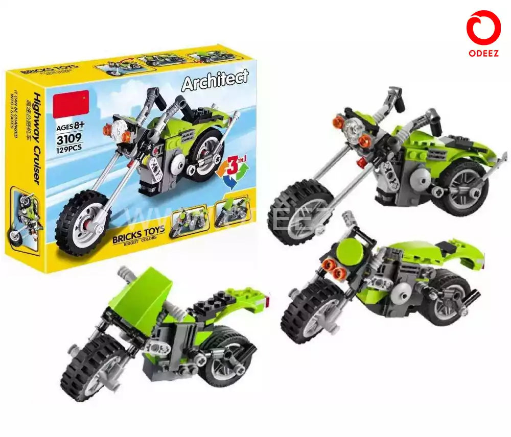 Architect Highway Cruiser Model 3 - 129 Pieces - Default Title - Odeez | Educational Toys Pakistan 