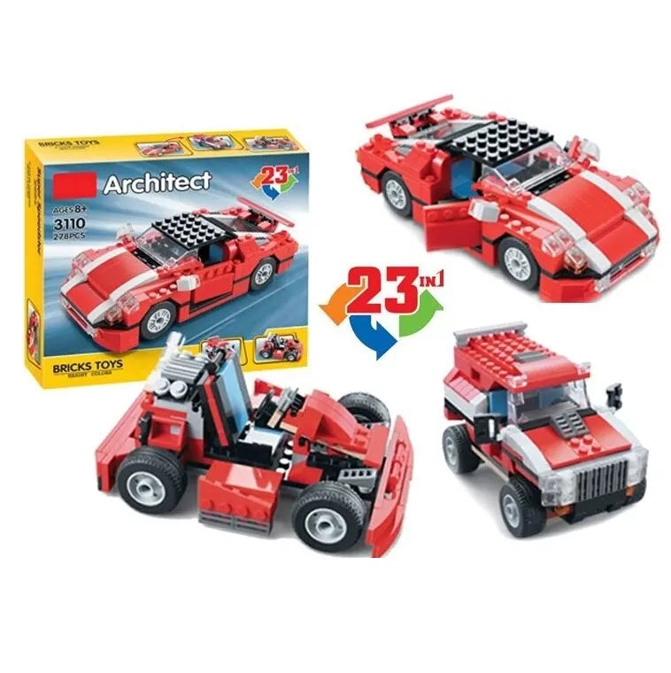 Architect Super Speedster 23 in 1 Blocks - 278 pieces - Default Title - Odeez | Educational Toys Pakistan 