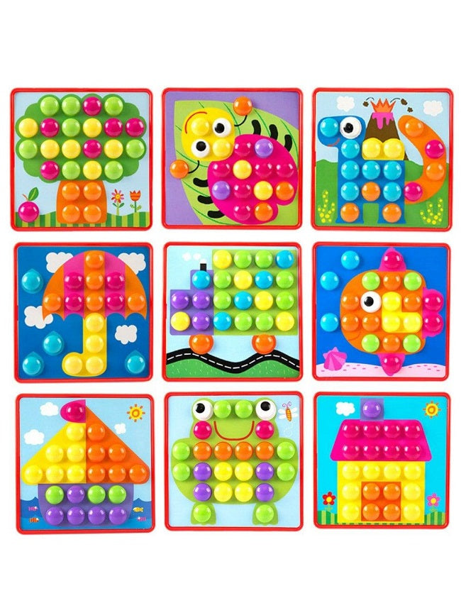 3D Puzzles Button Art Color Matching - Default Title - Odeez | Educational Toys Pakistan 