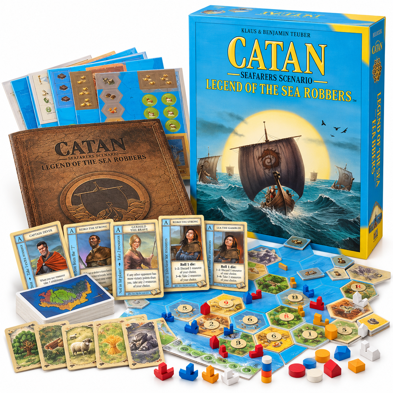 CATAN: Seafarers Scenario – Legend of the Sea Robbers Board Game  - 284