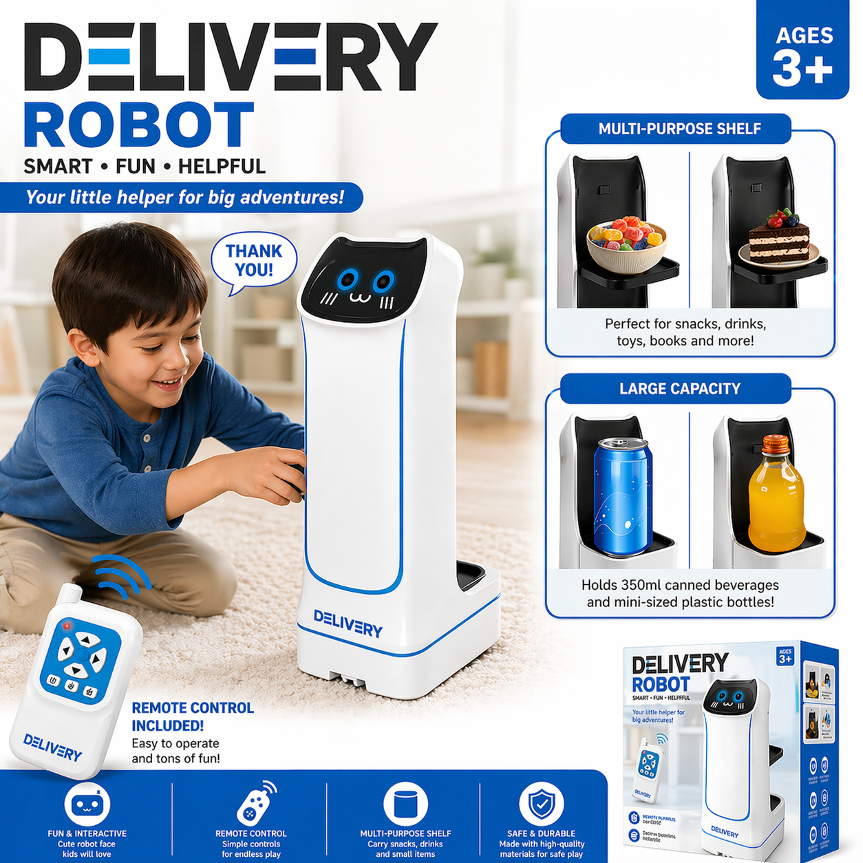 Remote Control Delivery Robot Toy - 745