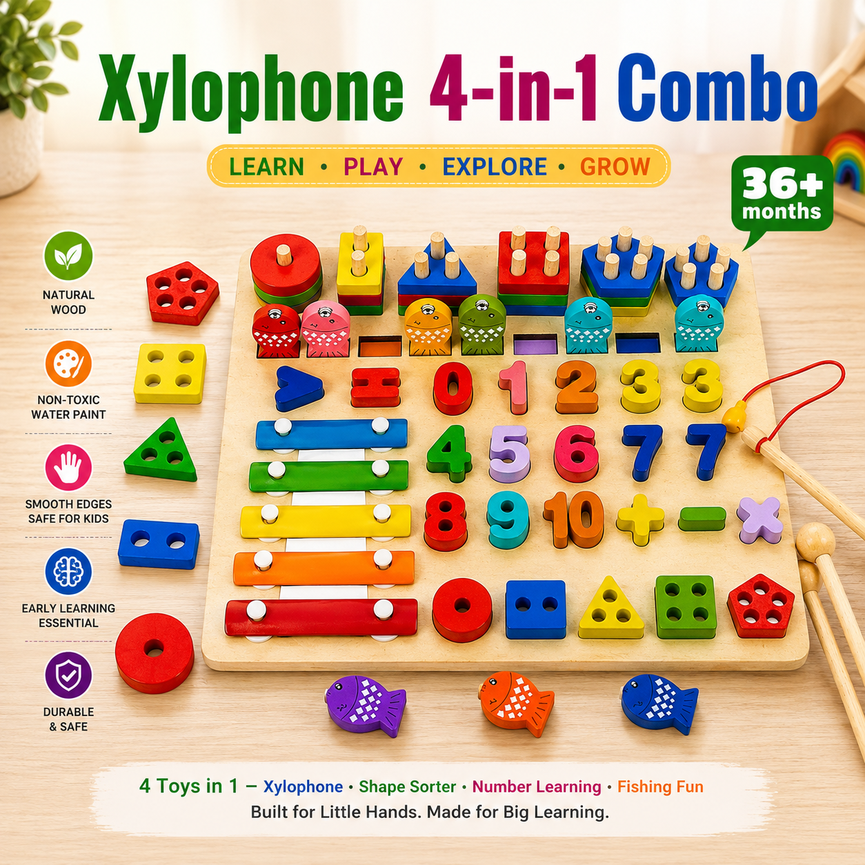 Xylophone 4in1 Combo Sound and Learning Activity Toy