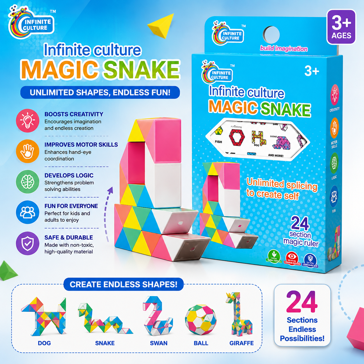 Infinite Culture Magic Snake Puzzle - 272