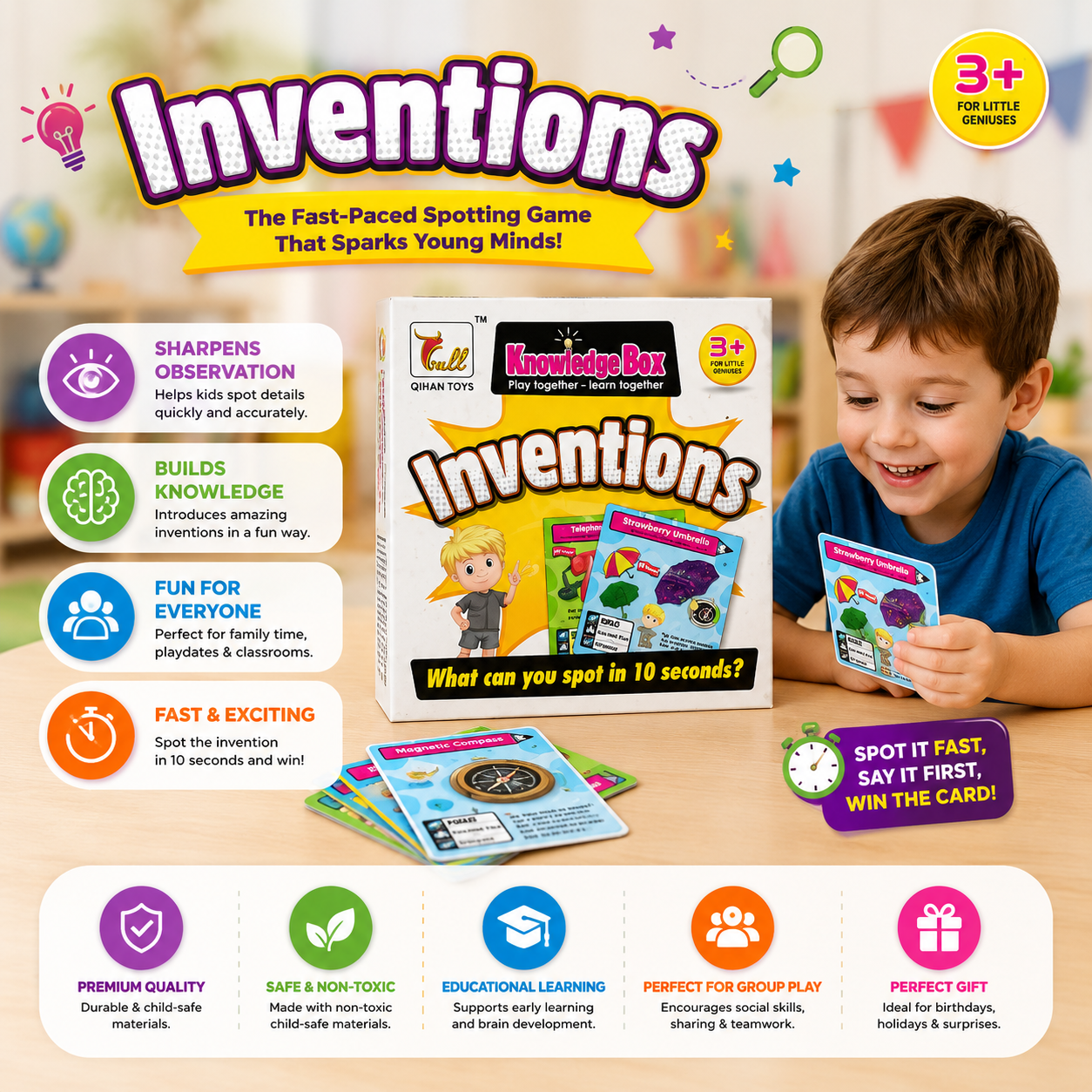 Knowledge Box Inventions Spotting Game - 12B