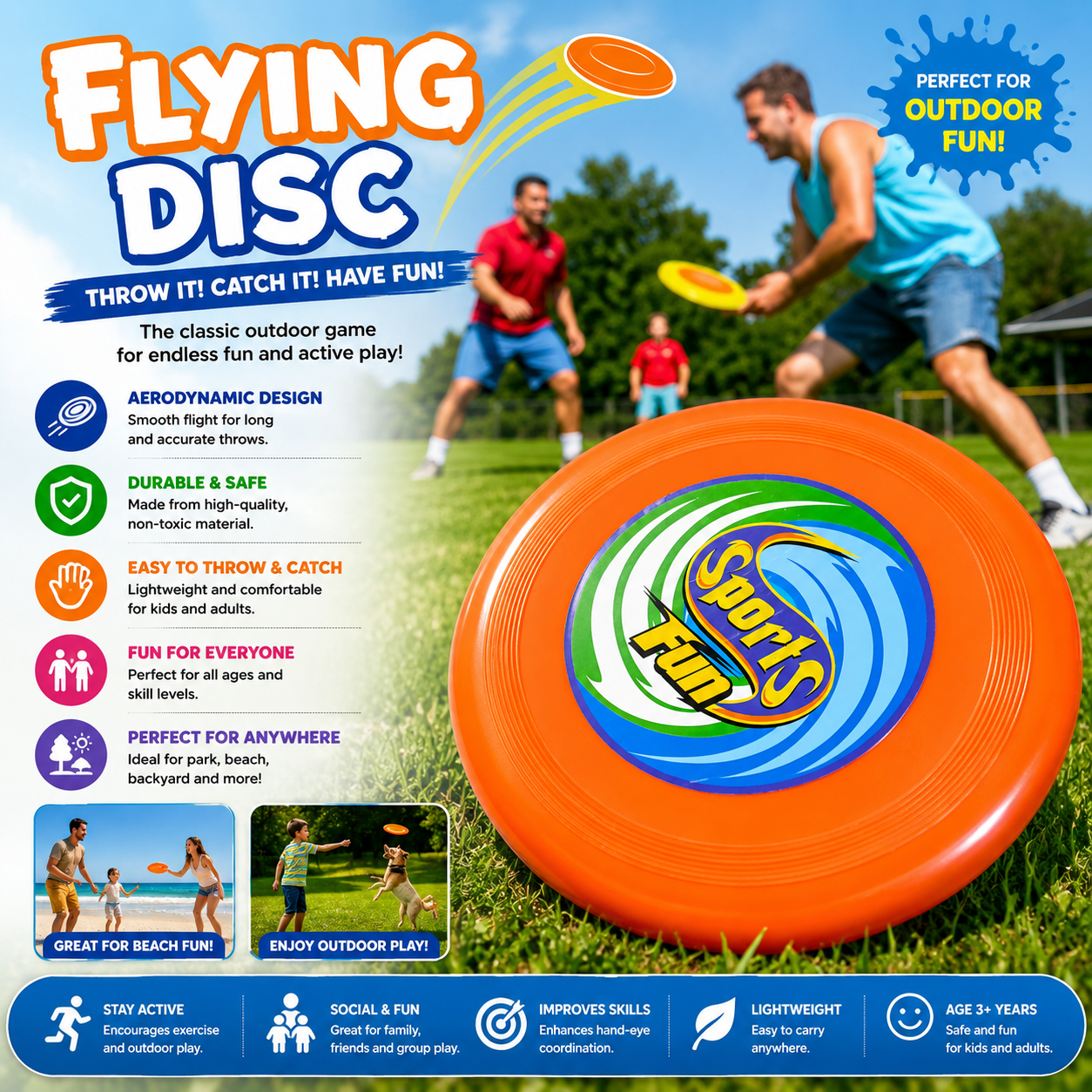 Flying Disc Frisbee Sports Fun