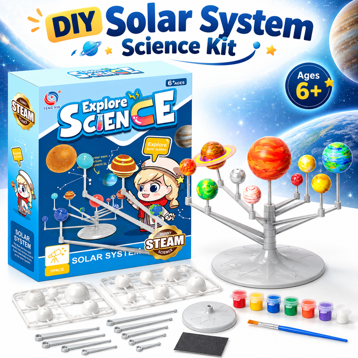DIY STEAM Solar System Science Kit for Kids
