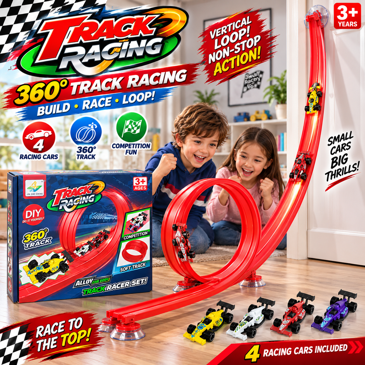 Track Racing 360° Loop Racing Car Set 7459