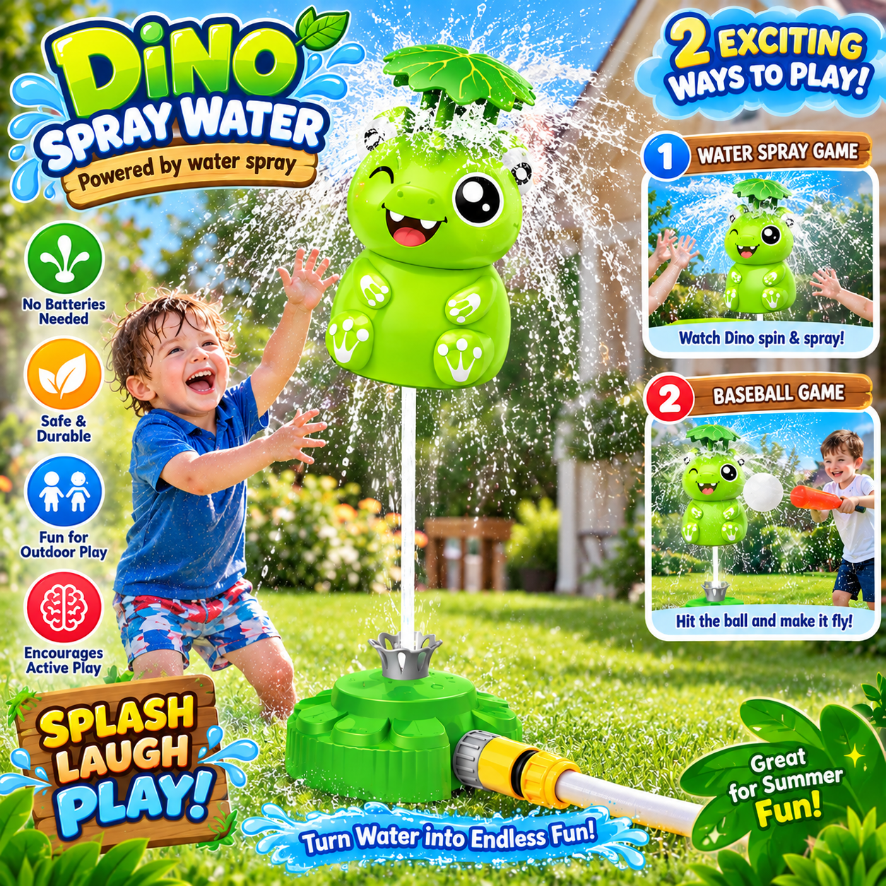 Spray Water Toy Outdoor Splash Fun 218