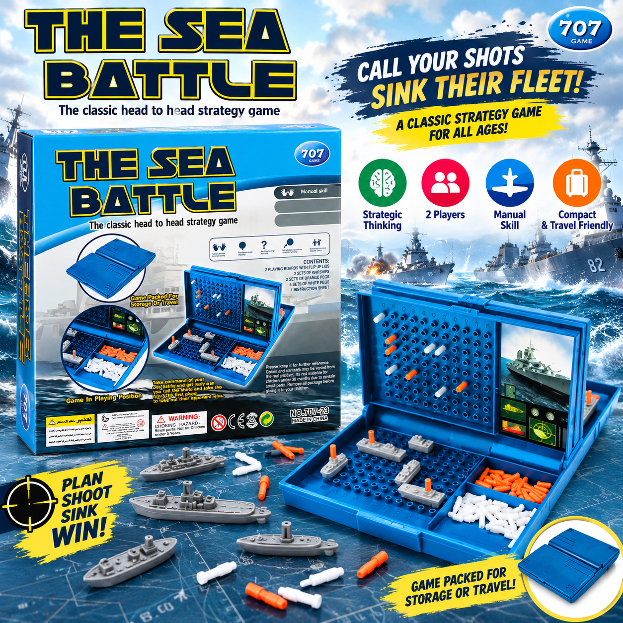 The Sea Battle – Classic Head-to-Head Strategy Game
