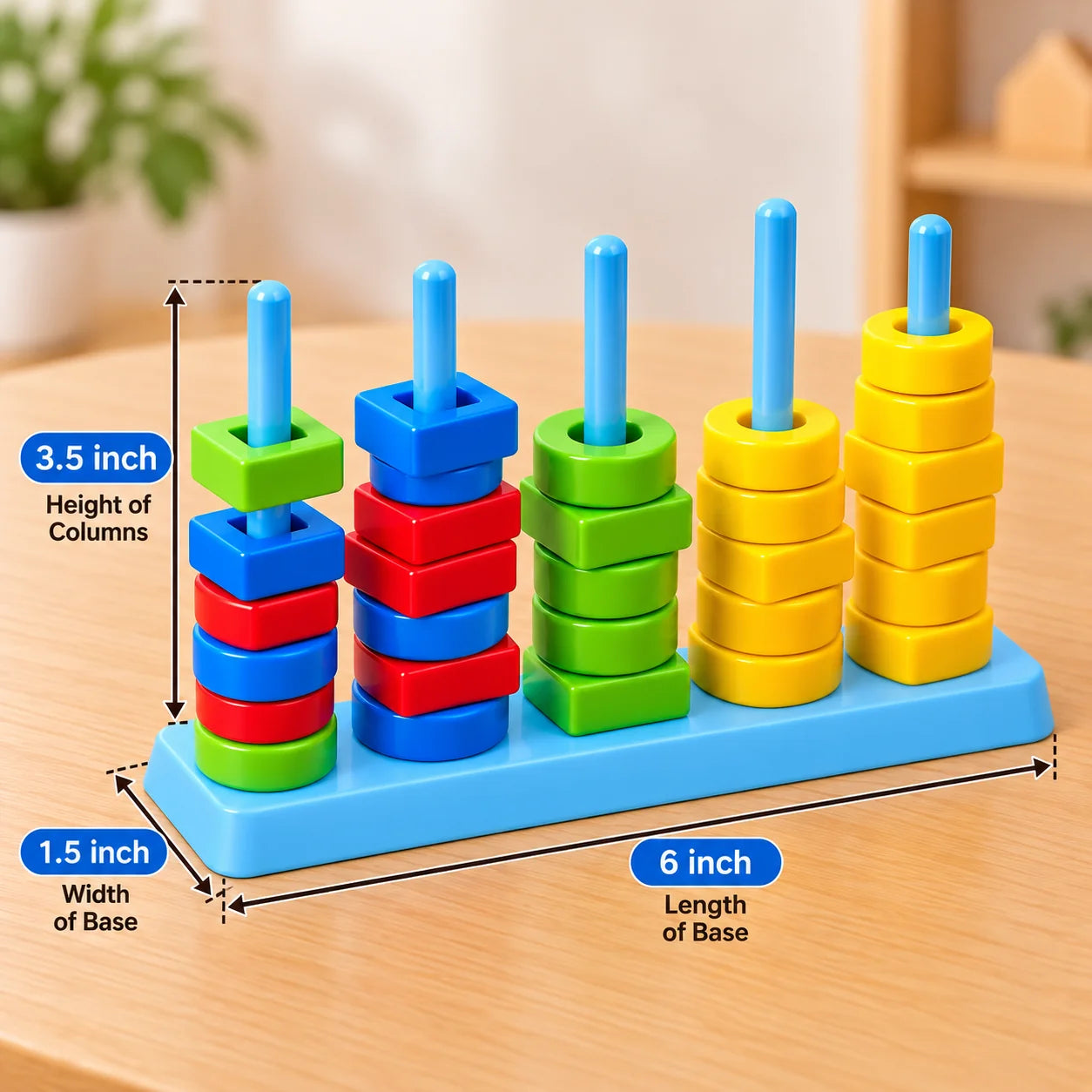Color and Shape Stack Matching Interactive Game - Multiplayer