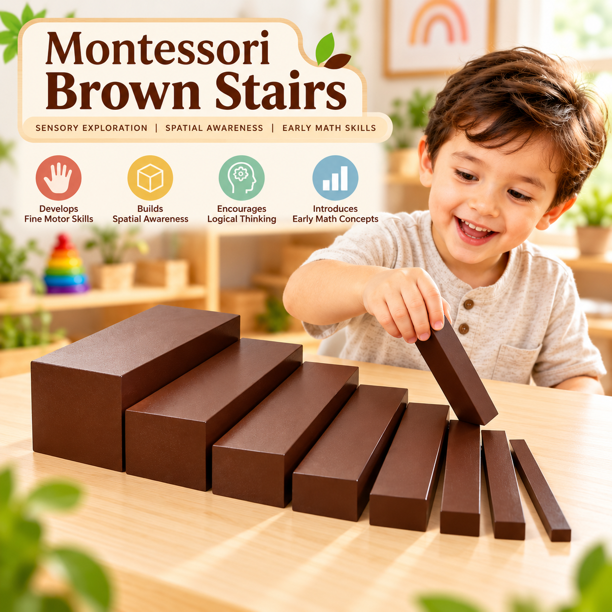 Montessori Brown Stairs