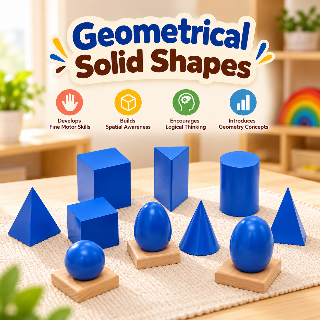 Montessori Geometrical Solid Shapes