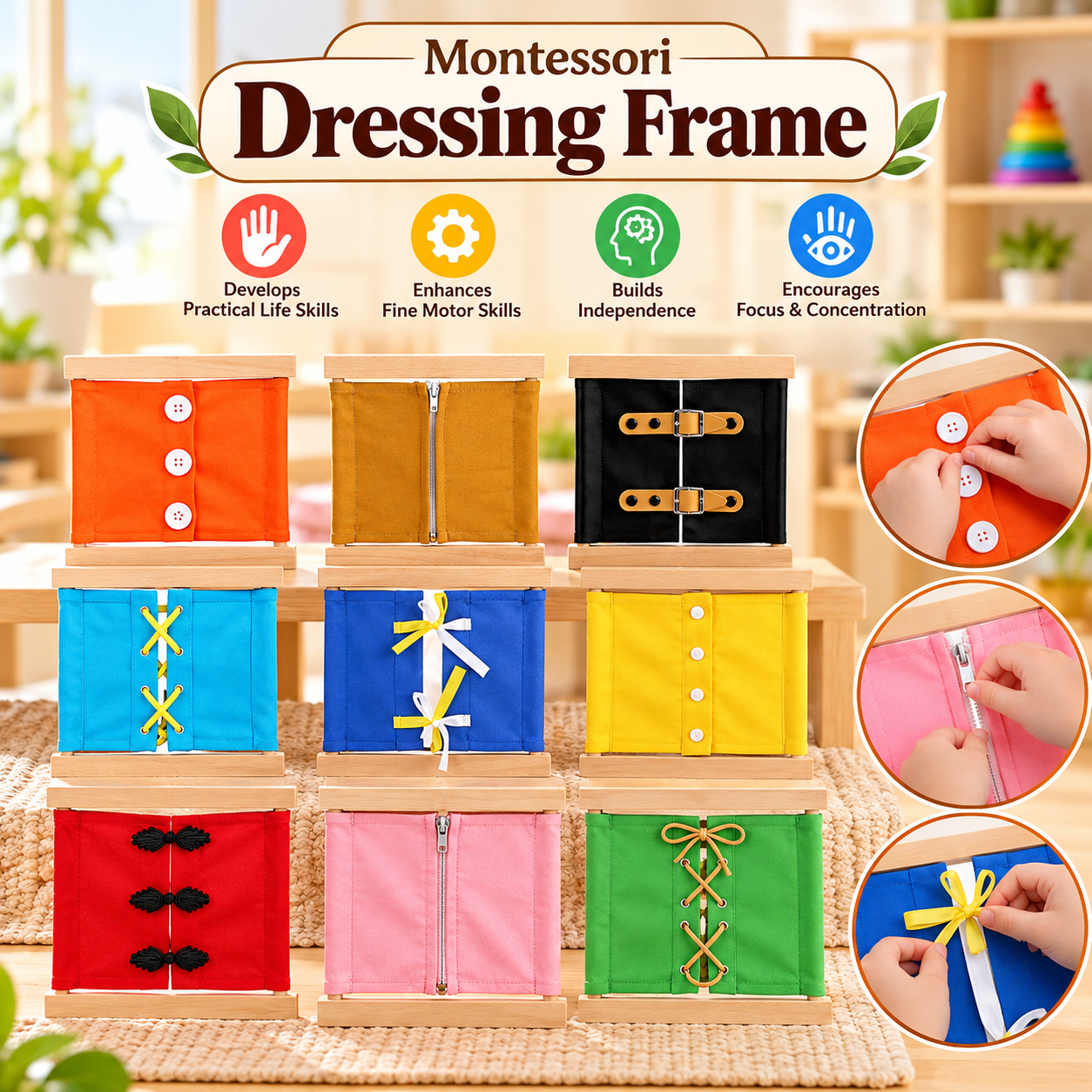 Montessori Dressing Frames