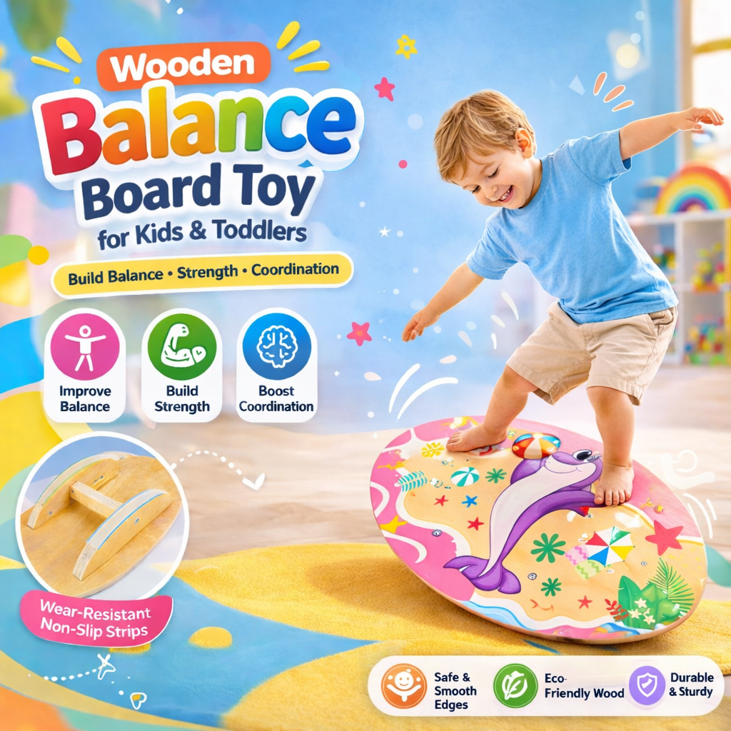 DIY Wooden Balance Board for Kids - 114