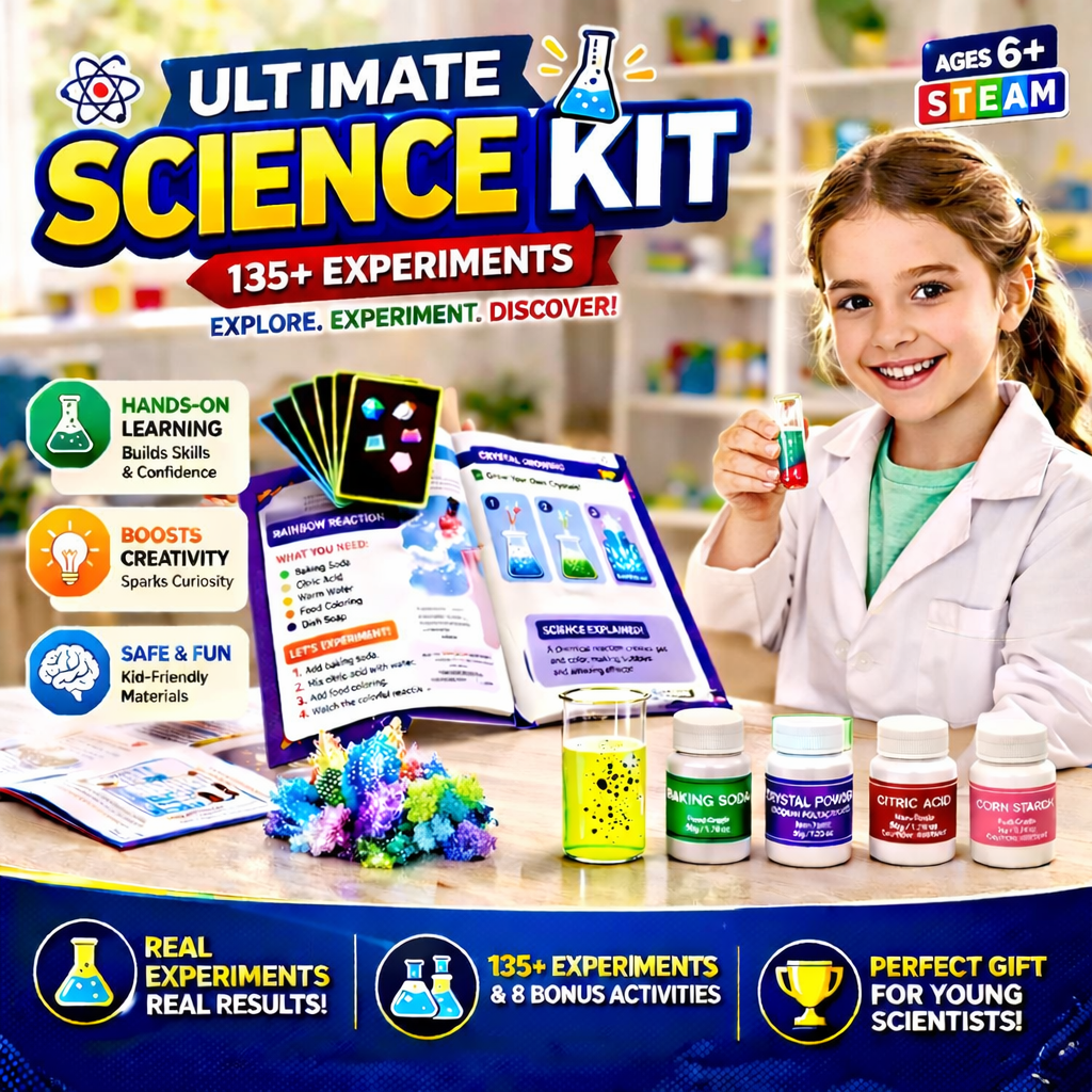 Ultimate Science Kit for Kids 135+ Experiments - 39S