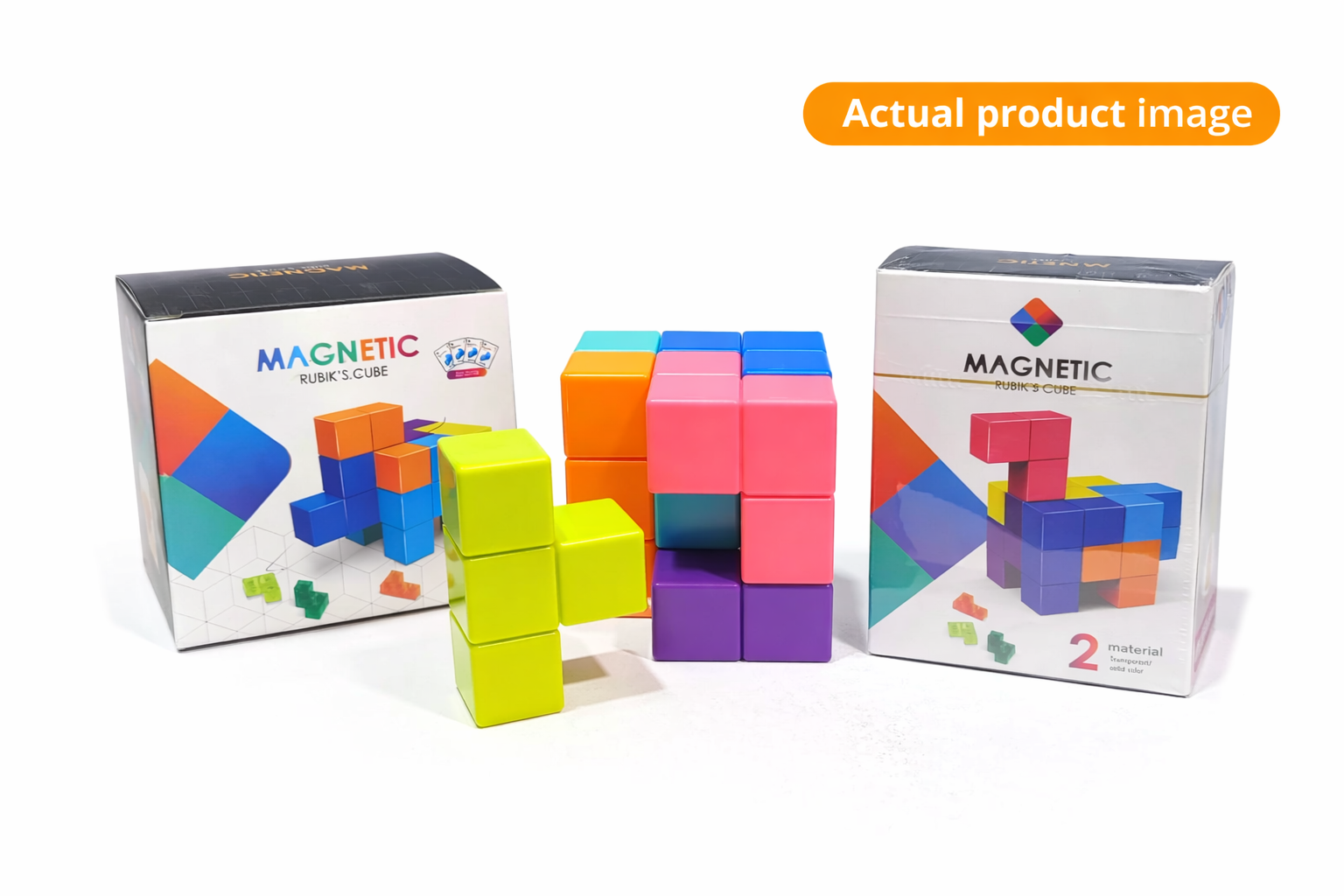 Magnetic Rubik’s Cube Puzzle with 54 Challenge Cards - 102