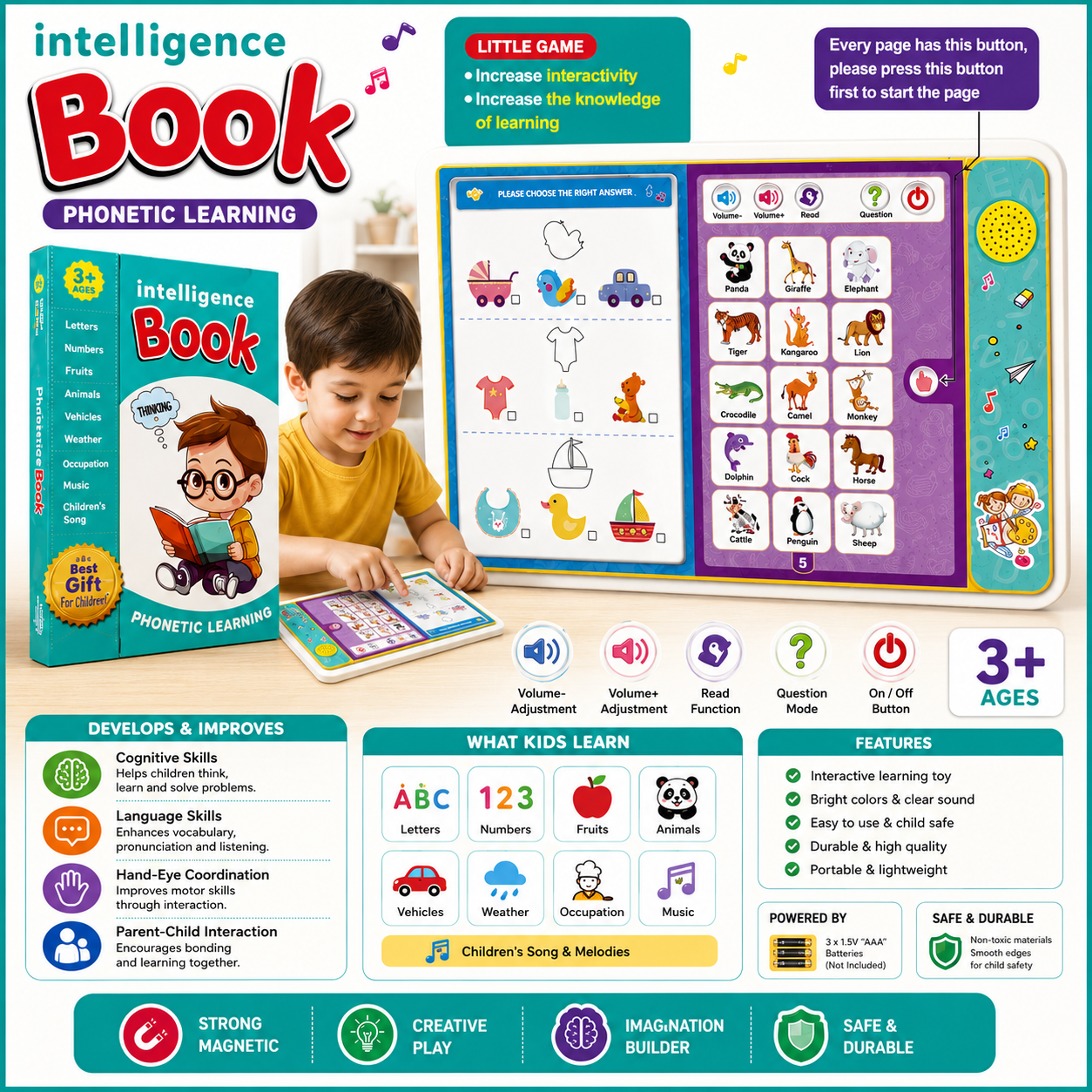 Intelligence E Book Interactive Learning and Phonics Toy - 109