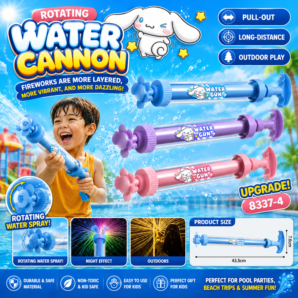 Rotating Water Pump Firework Fountain – Sparkling Outdoor Effect - 374