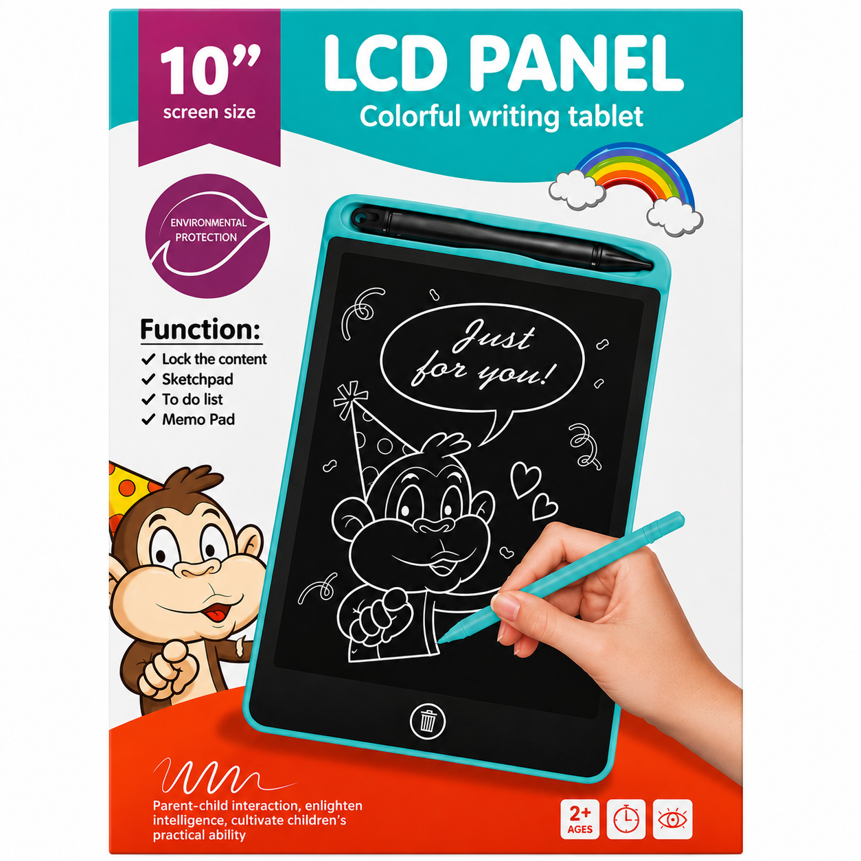 LCD Writing Activity Tablet Single color