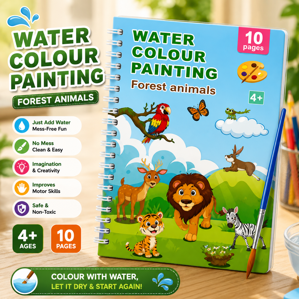 Water Colour Painting Book 10 Pages