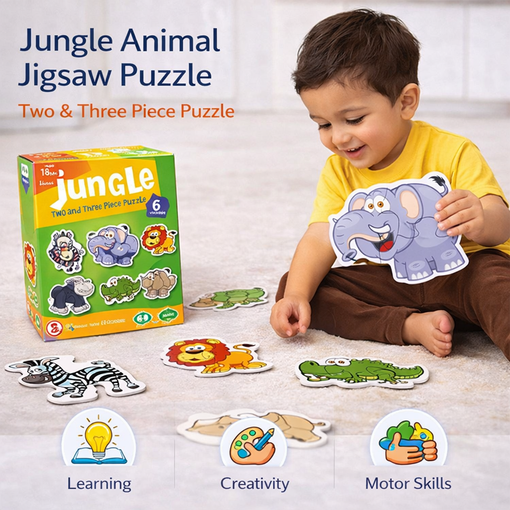 Jungle Two Piece Jigsaw Puzzles - 062