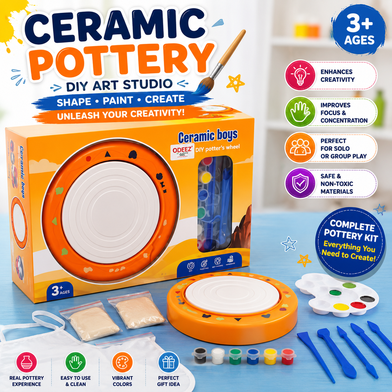 DIY Pottery Wheel Ceramic Toy - 160