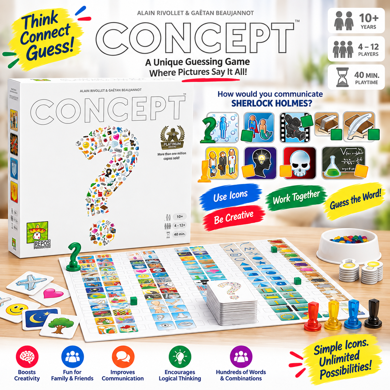 Concept - Thinking and Guessing Family Board Game - 184