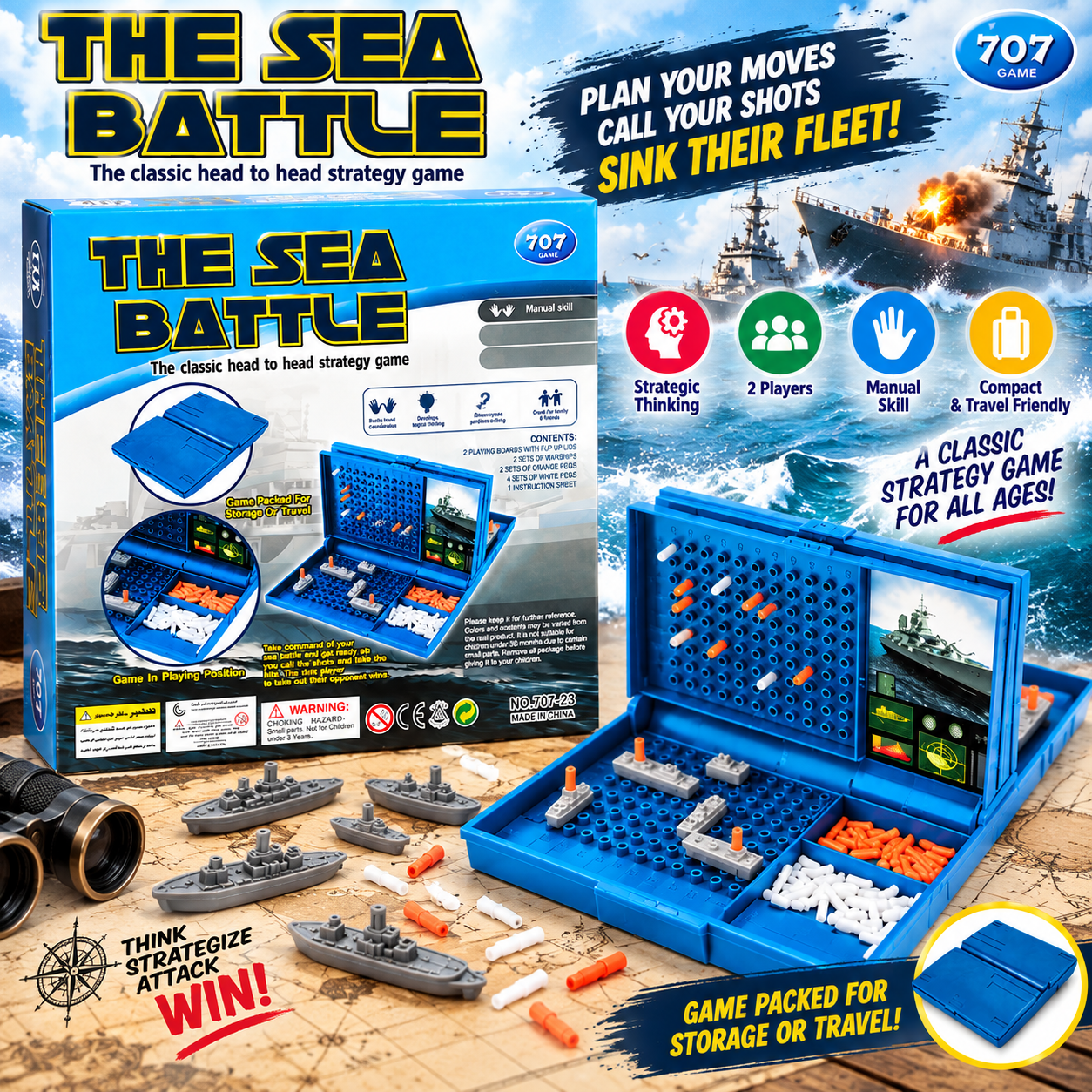The Sea Battle – Classic Head-to-Head Strategy Game