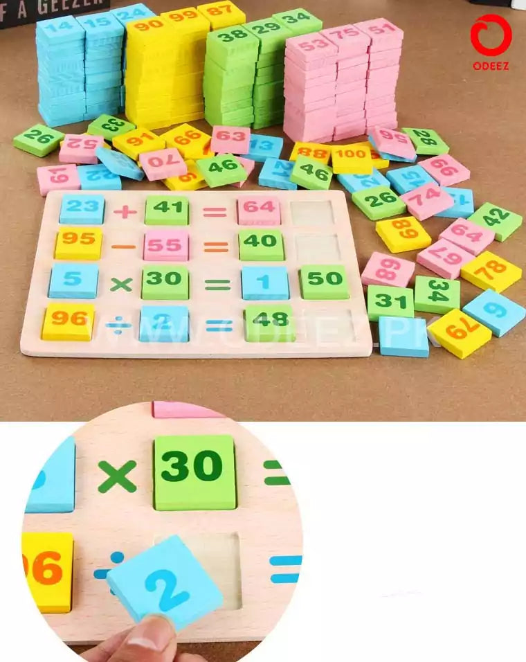 Cognitive Preschool Math Domino - Default Title - Odeez | Educational Toys Pakistan 