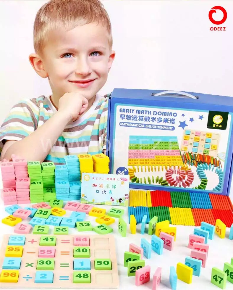 Cognitive Preschool Math Domino - Default Title - Odeez | Educational Toys Pakistan 