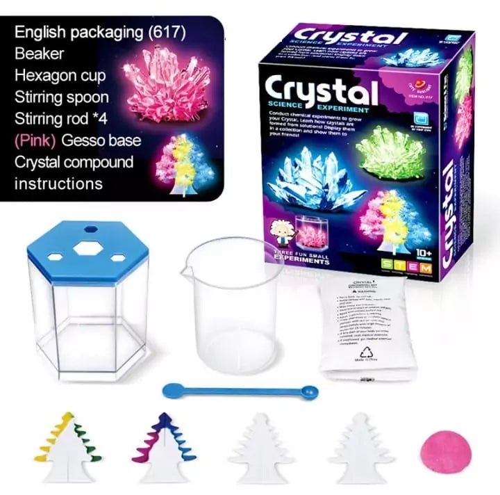Crystal Growing Science Experimental Kit - Pink - Default Title - Odeez | Educational Toys Pakistan 