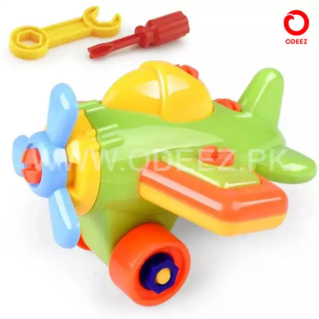 DIY Cartoon Airplane Assembling For Toddlers - Default Title - Odeez | Educational Toys Pakistan 
