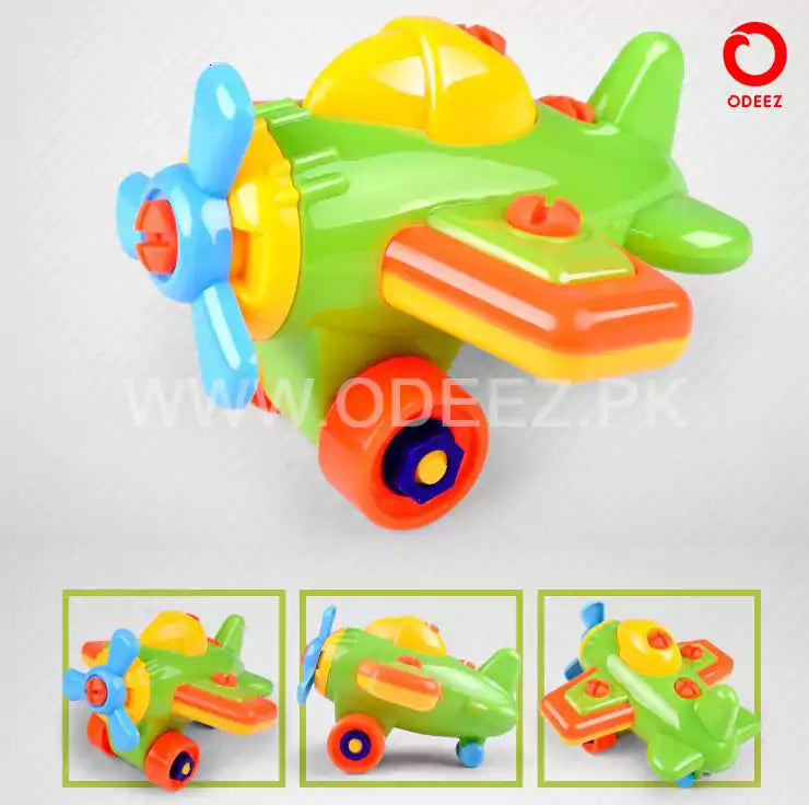 DIY Cartoon Airplane Assembling For Toddlers - Default Title - Odeez | Educational Toys Pakistan 