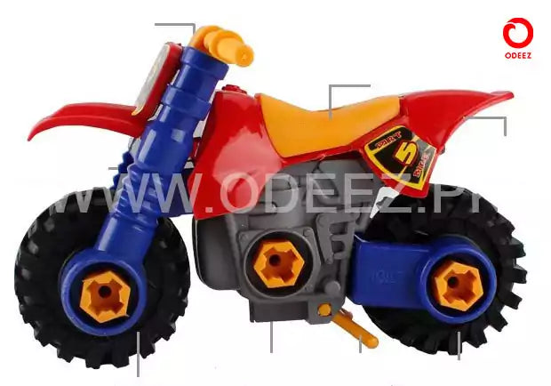 DIY Motorcycle Assembling For Toddlers - Default Title - Odeez | Educational Toys Pakistan 