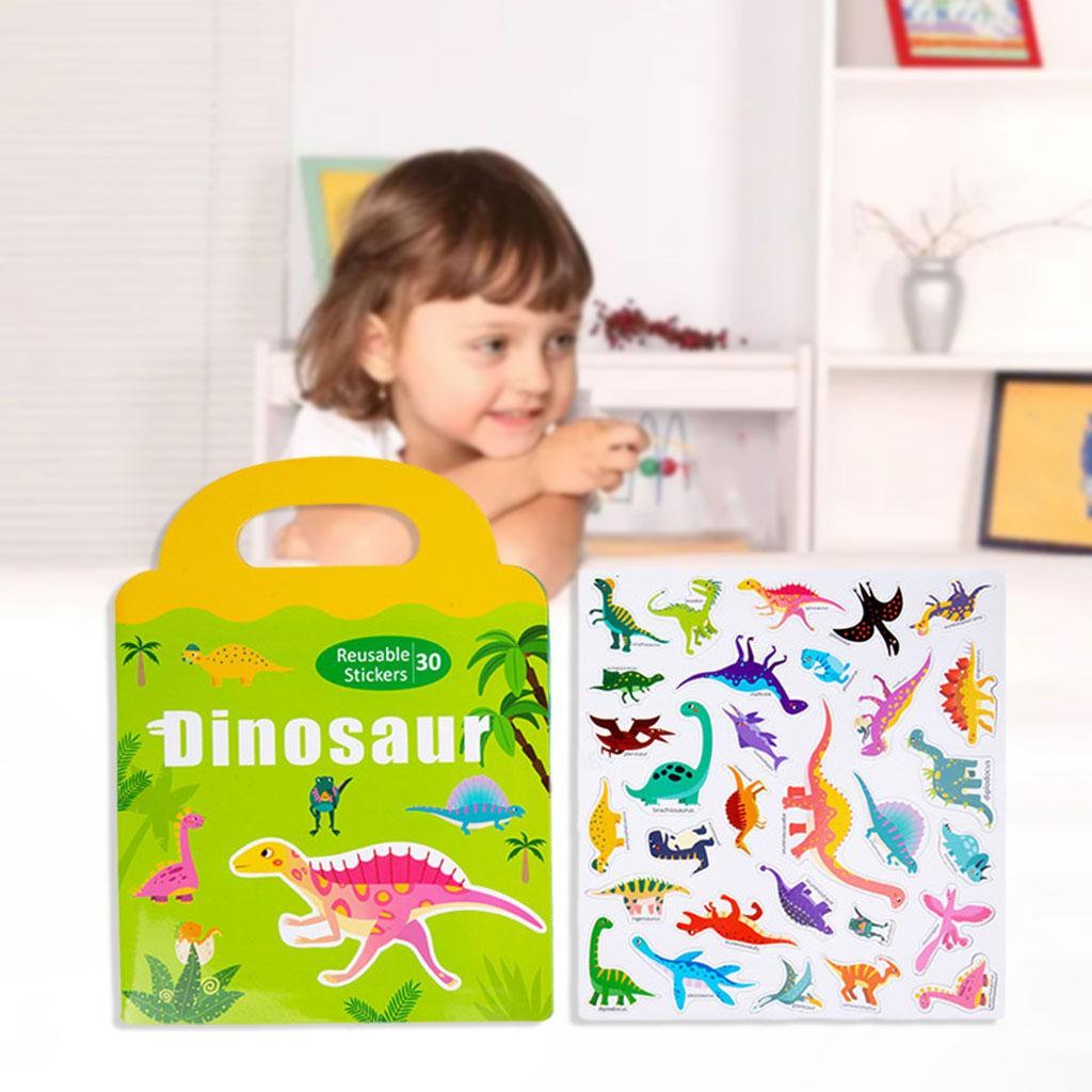 Dinosaur Thematic Magnetic Sticker Boards - 128 - Default Title - Odeez | Educational Toys Pakistan 