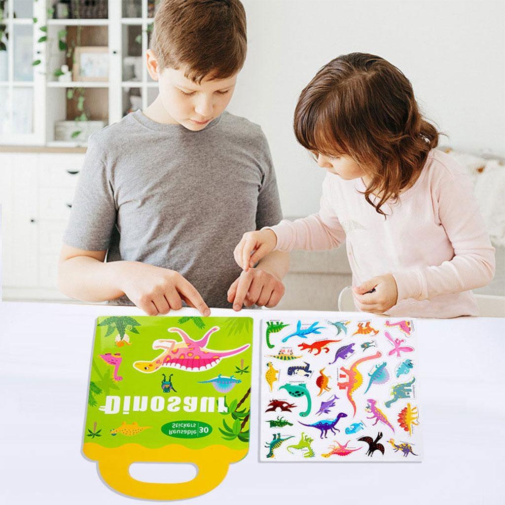 Dinosaur Thematic Magnetic Sticker Boards - 128 - Default Title - Odeez | Educational Toys Pakistan 