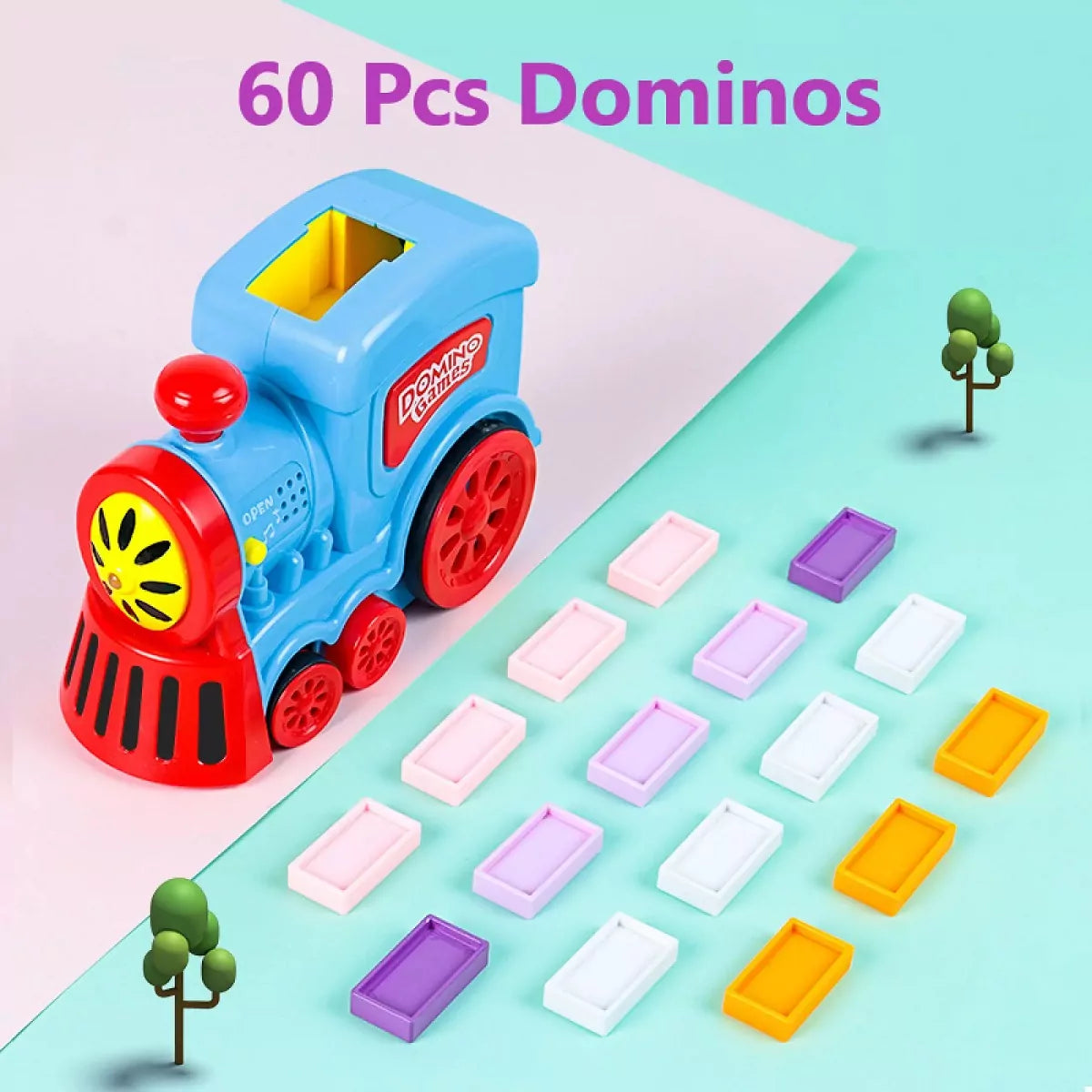 Domino Electric Train Game - 60 pieces - Default Title - Odeez | Educational Toys Pakistan 
