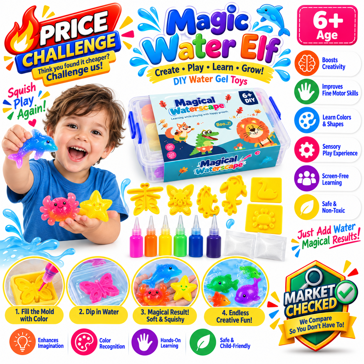 Magical Waterscape - DIY ELF Water Gel Molding Toy - 693