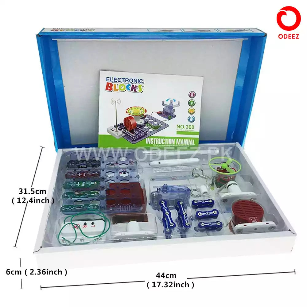 Electronic Blocks With Multiple Experiments - No. 300 - Default Title - Odeez | Educational Toys Pakistan 