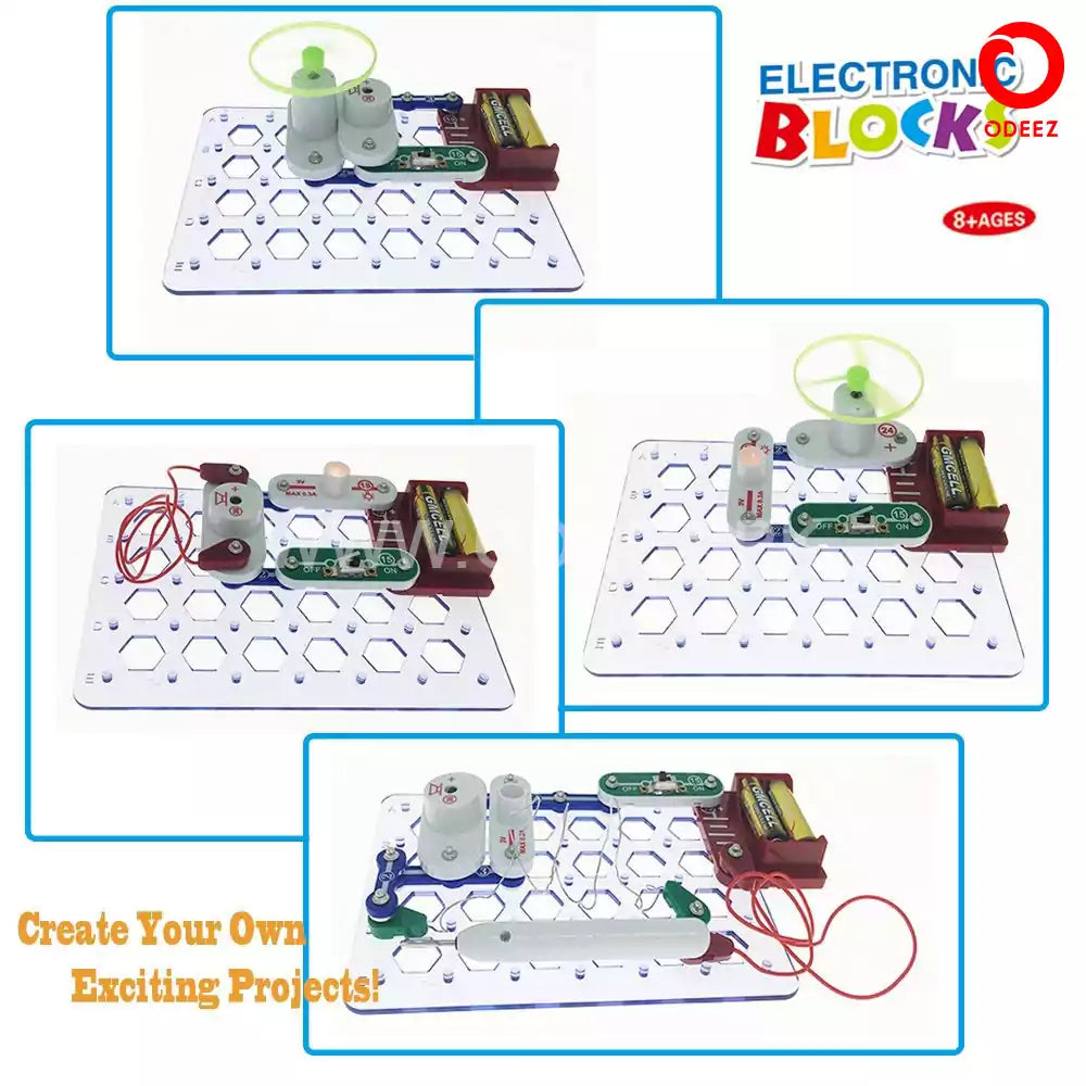 Electronic Blocks With Multiple Experiments - No. 300 - Default Title - Odeez | Educational Toys Pakistan 