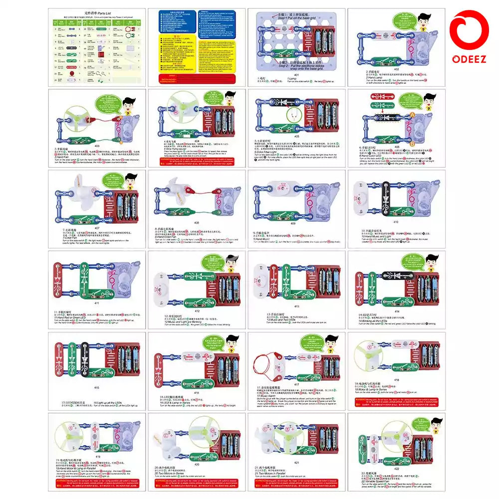 Electronic Blocks With Multiple Experiments - No. 300 - Default Title - Odeez | Educational Toys Pakistan 
