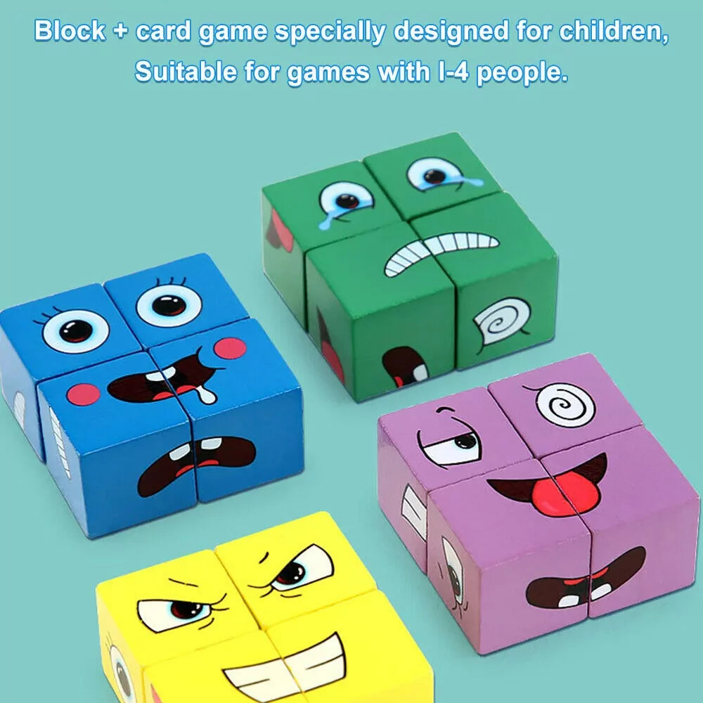 Face Change Rubik's Cube - 64 Challenging cards - Default Title - Odeez | Educational Toys Pakistan 