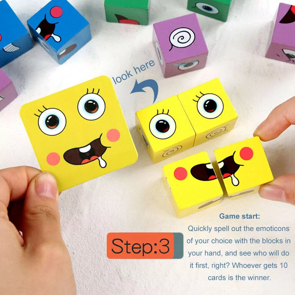 Face Change Rubik's Cube - 64 Challenging cards - Default Title - Odeez | Educational Toys Pakistan 