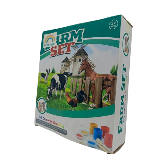 Diy Farm Coloured Drawing Set - 053 - Default Title - Odeez | Educational Toys Pakistan 