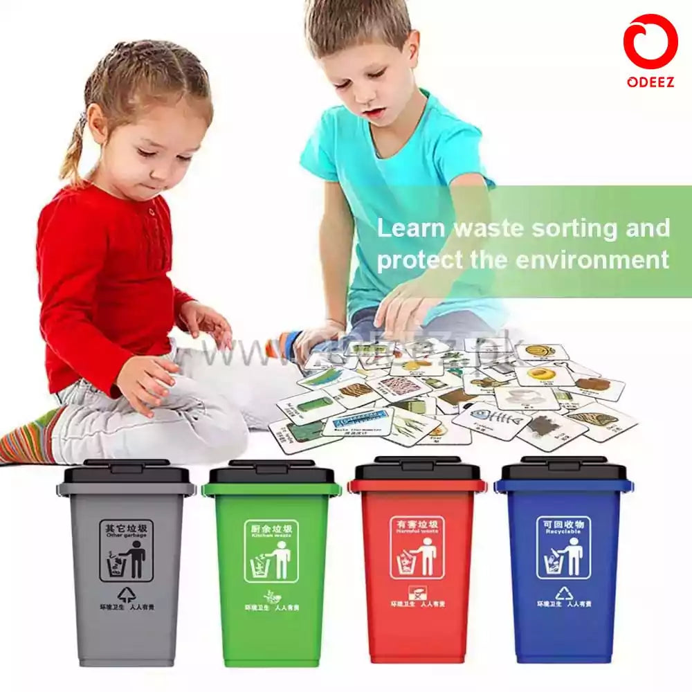 Garbage Sorting Toy - 100 Cards - Default Title - Odeez | Educational Toys Pakistan 