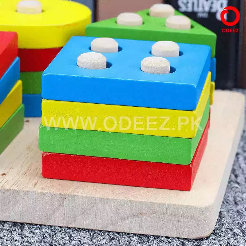 Geometrical Shapes Learning Four Columns - Default Title - Odeez | Educational Toys Pakistan 