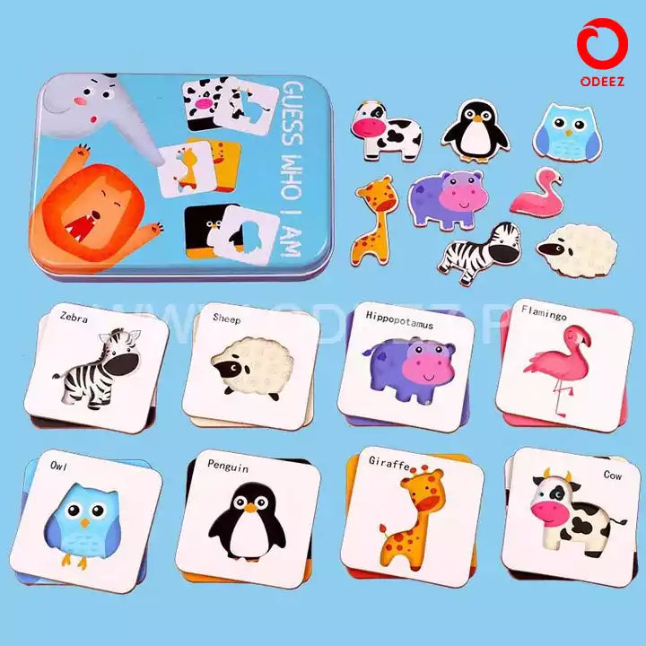 Guess Who I AM - Animal Puzzle - Default Title - Odeez | Educational Toys Pakistan 