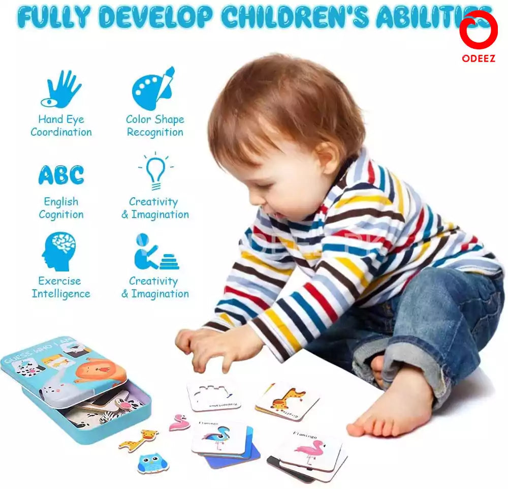 Guess Who I Am - Insects Puzzle - Default Title - Odeez | Educational Toys Pakistan 