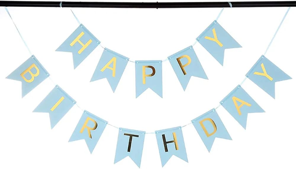Happy Birthday Banner Blue - Boys - Default Title - Odeez | Educational Toys Pakistan 